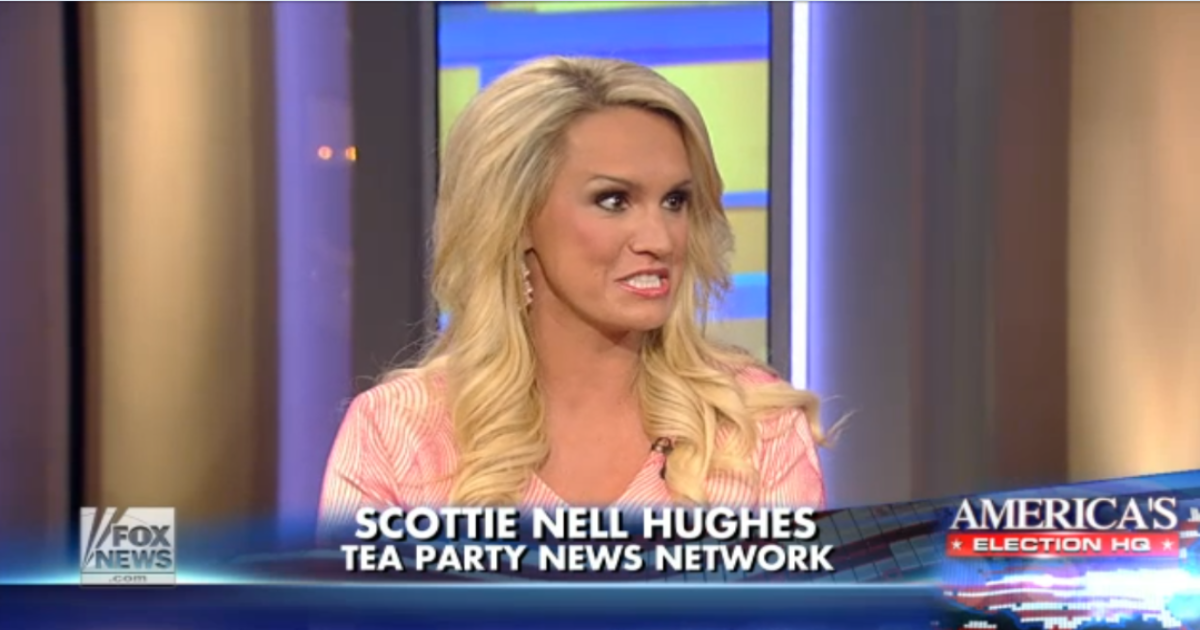 Trumpkin Scottie Nell Hughes Says Trump “Sacrificed” Two Marriages To Grow His Businesses