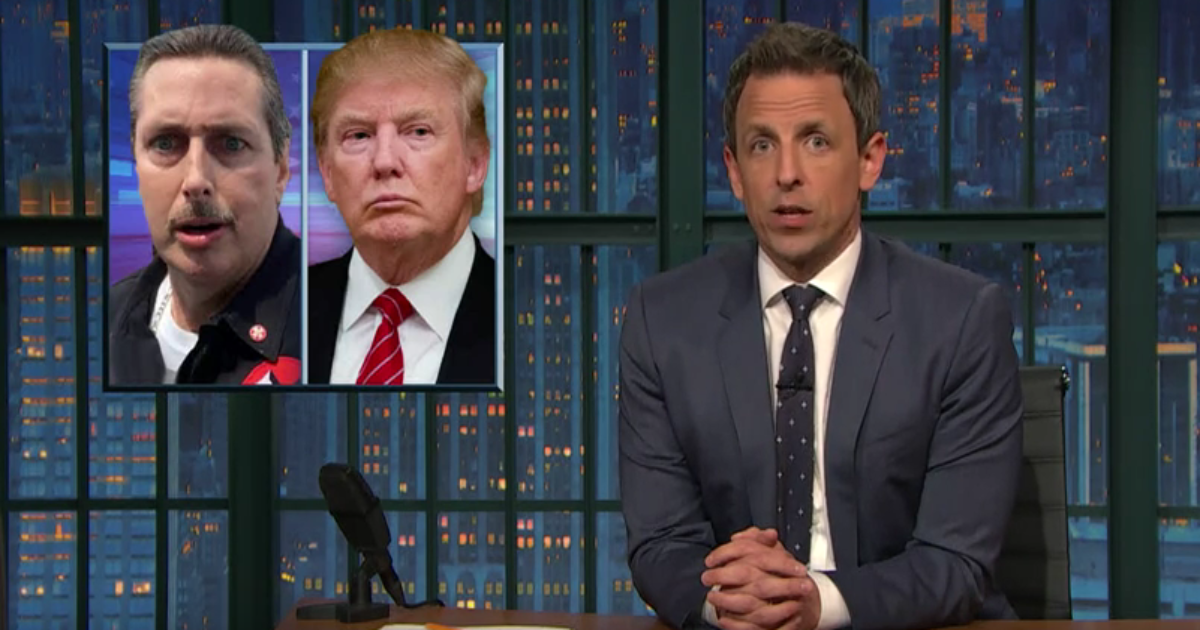 Seth Meyers Has Fun With Trump’s Closest KKK Friends