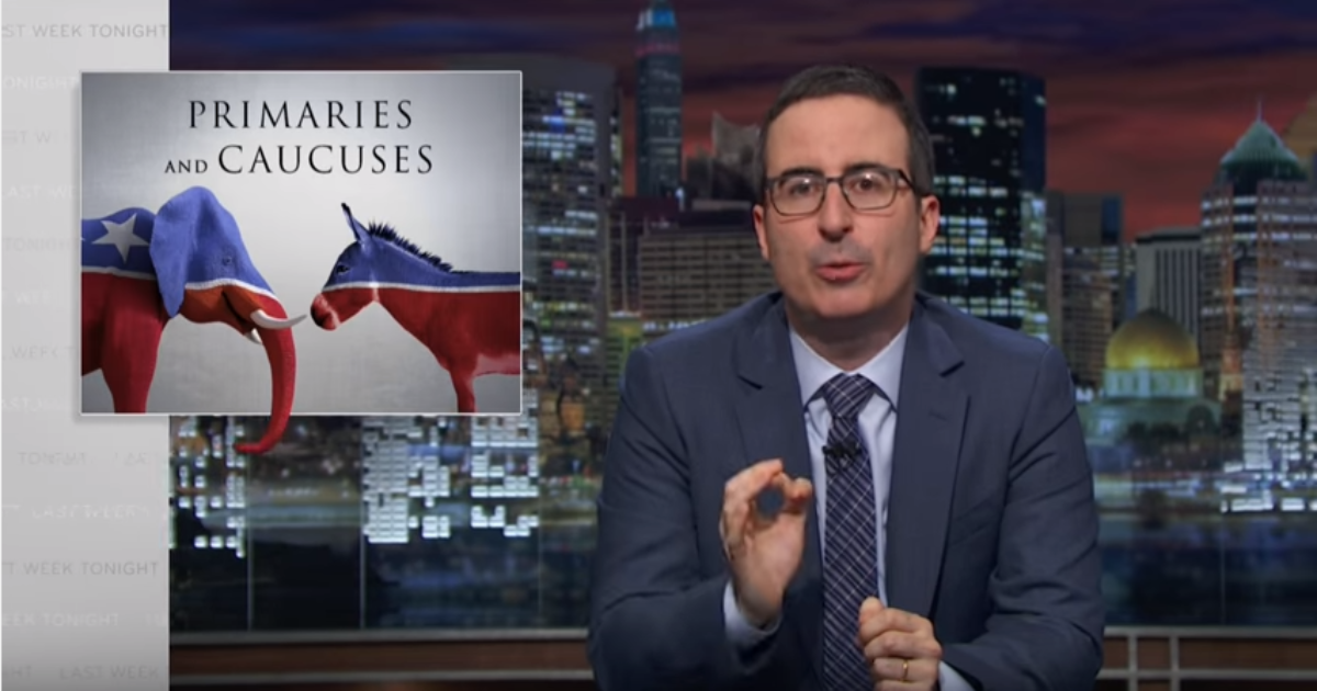 John Oliver: Primary Process Is An Indefensible “Erratic Clusterf*ck”