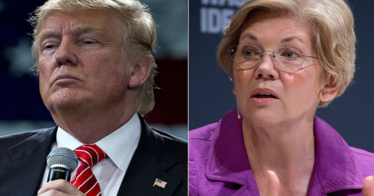 Trump May Be Republican Nominee But Elizabeth Warren Says Hell No To Letting Him In White House