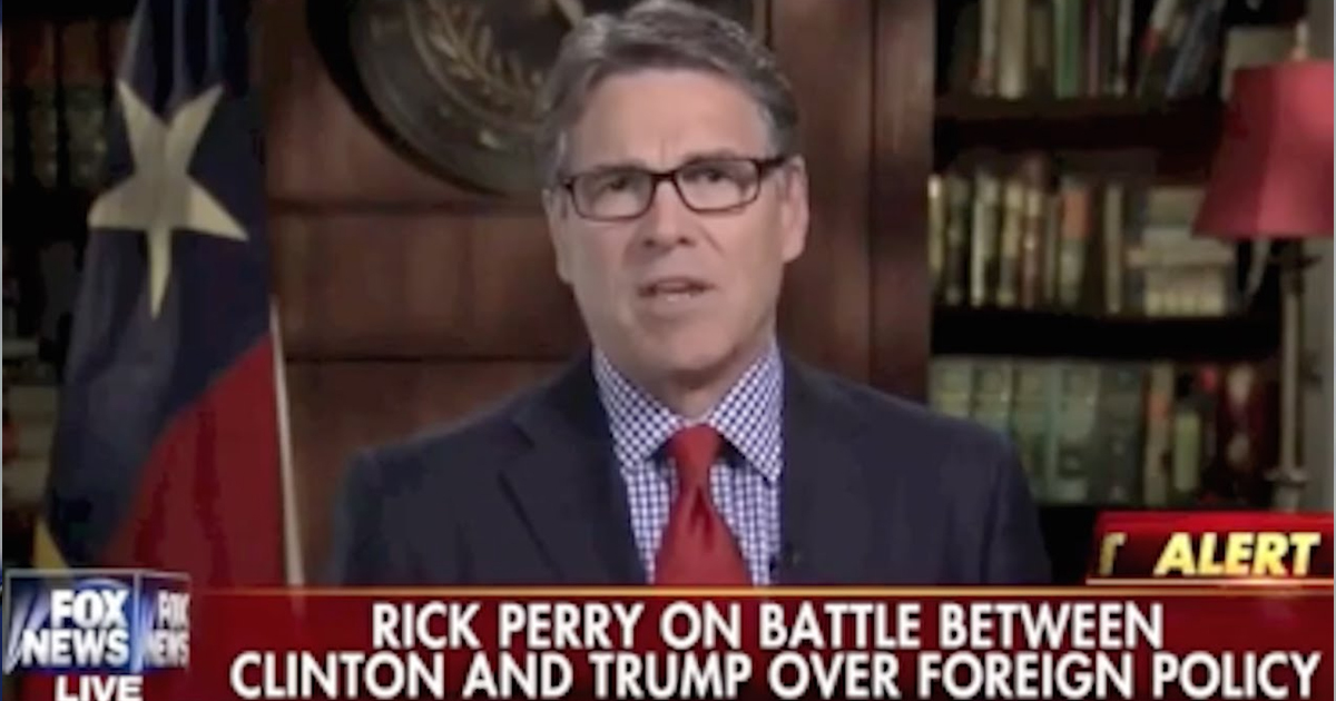 Creepy Rick Perry: Trump Will Peel Hillary’s Skin Off – The Majority Report