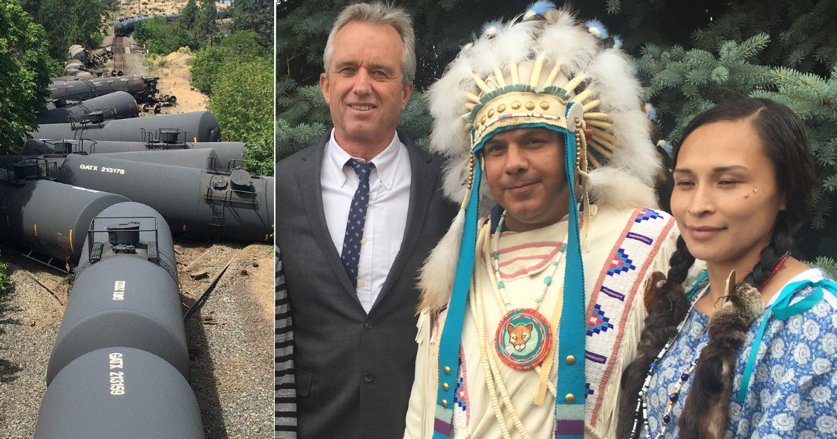 Robert F. Kennedy, Jr. Visits Oregon To Expose Horrendous Bomb Trains Environmental Disaster