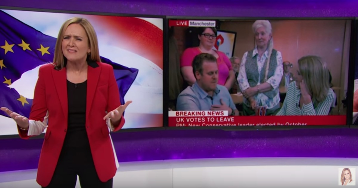 Samantha Bee: “Even a brain-damaged baboon couldn’t miss the parallels between the U.S. and Britain”