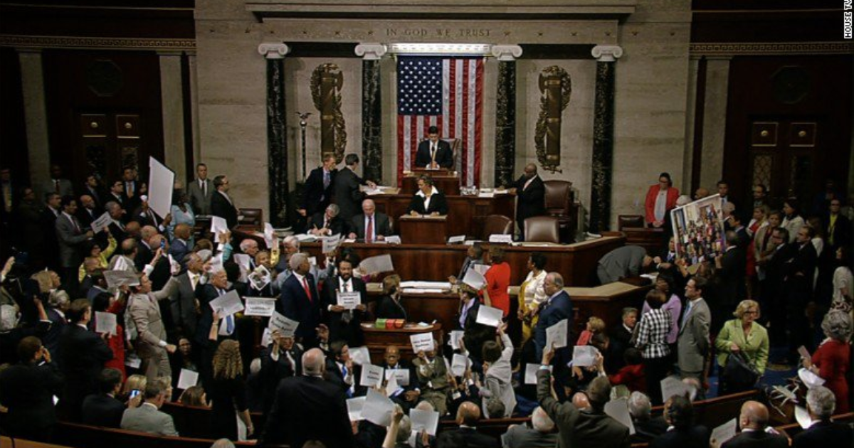 Ongoing: House Democrats Hold All-Night Sit-In For Gun Reform