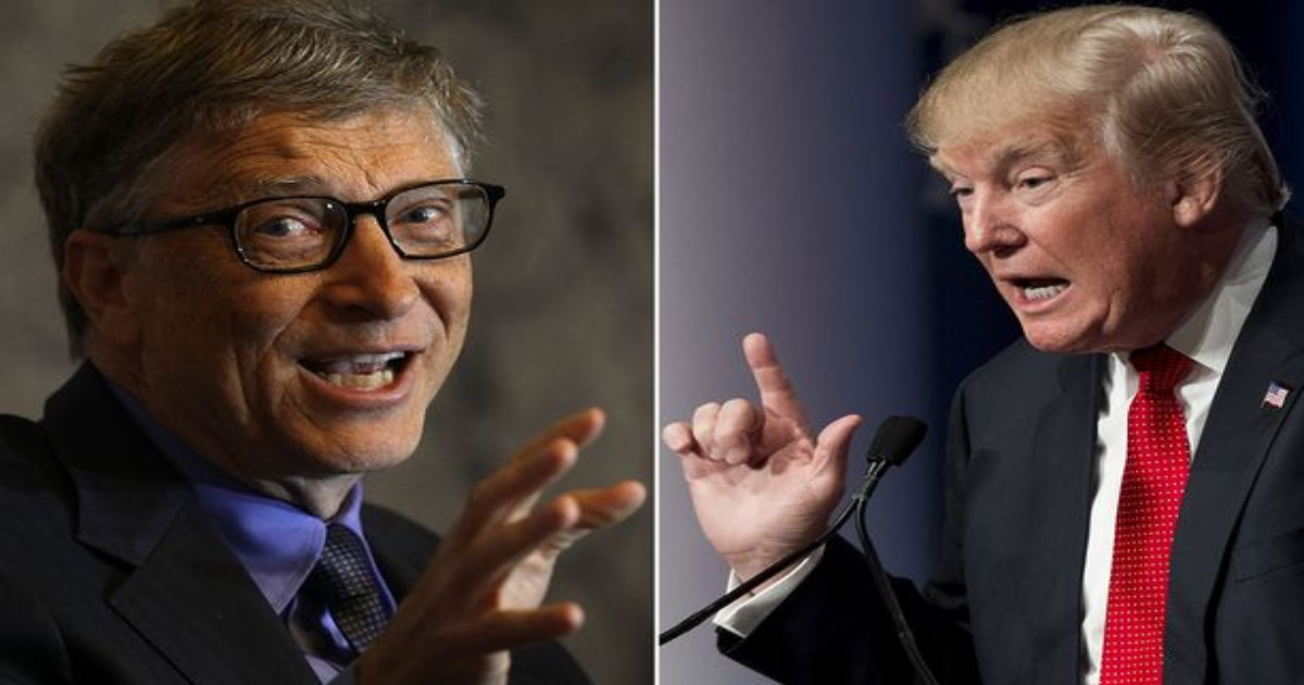 From One Billionaire To Another: Bill Gates Says Trump Sucks At Giving To Charity