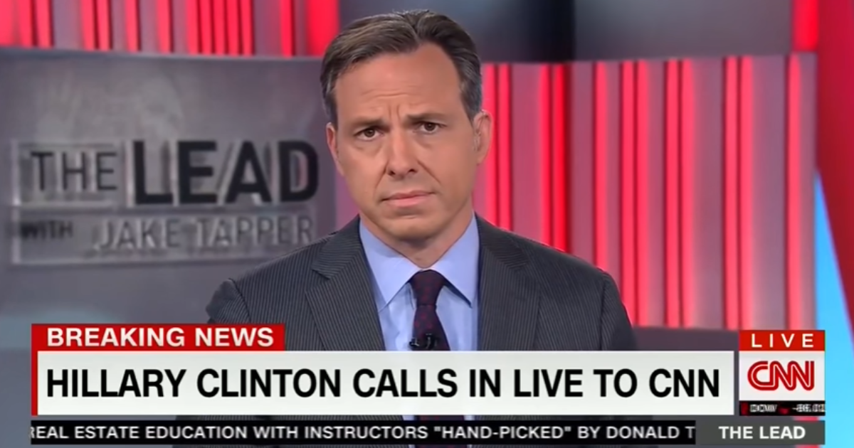 Jake Tapper Wants To Know Why Hillary Clinton Never Holds Press Conferences