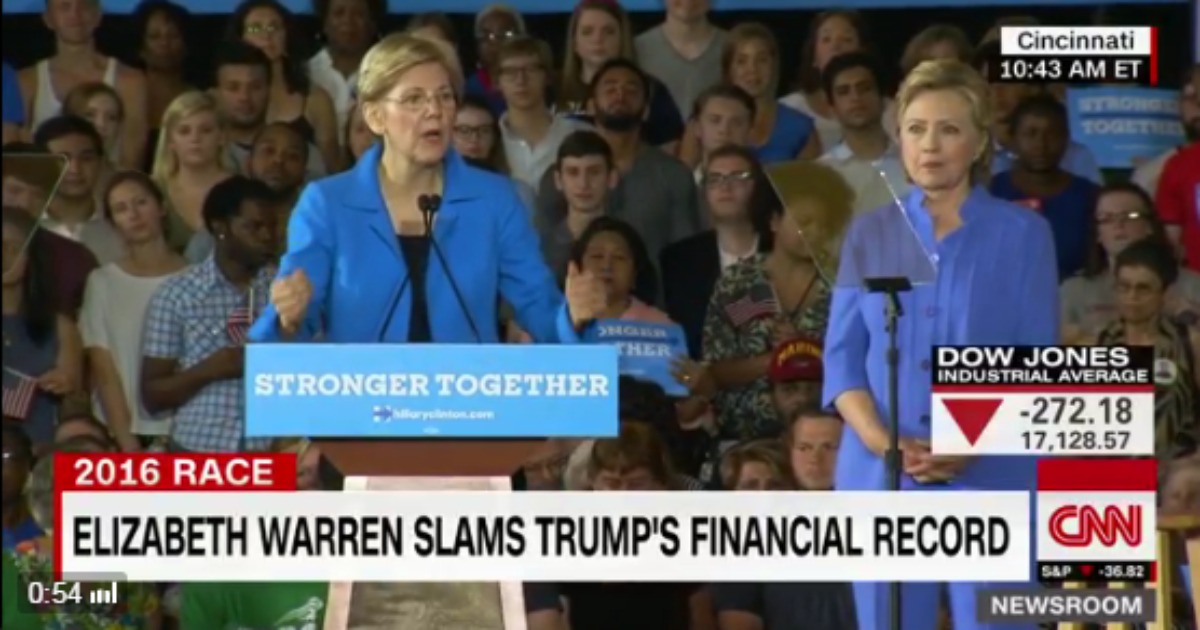 Campaigning For Clinton: Warren Makes A Double Woman Ticket Seem Pretty Tempting