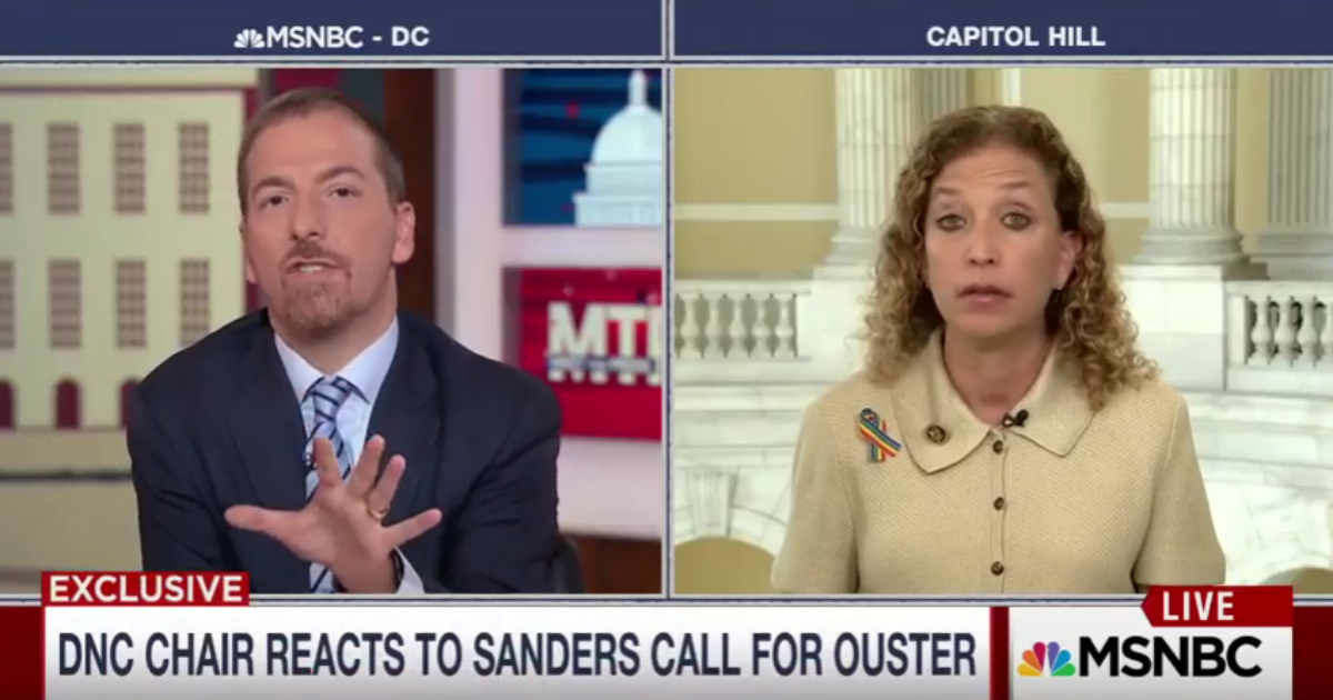 Debbie Wasserman Schultz Ignores Sanders’ Call For Her Removal – Fearmongers About Trump Instead