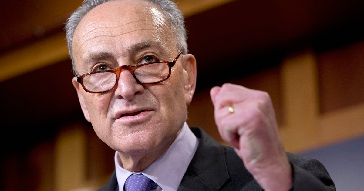 Schumer Proposes NFL-Style Diversity Rule to Tackle “Soft Bigotry” of Democratic Party