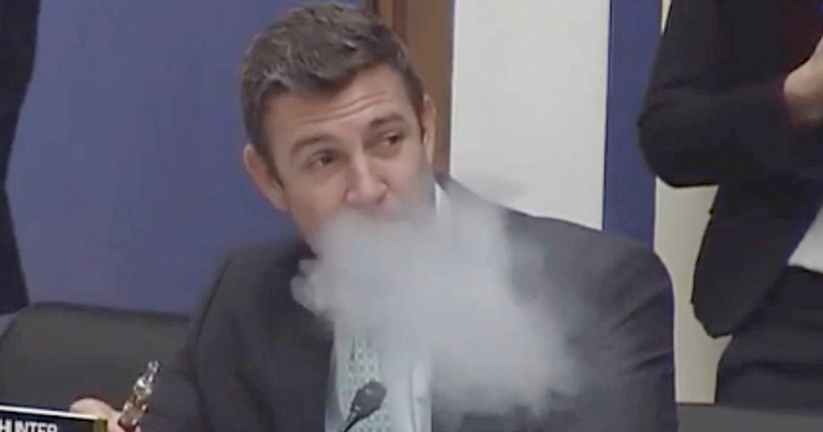 Vaping Congressman’s Nonsensical Defense of Trump’s Lunacy – Majority Report