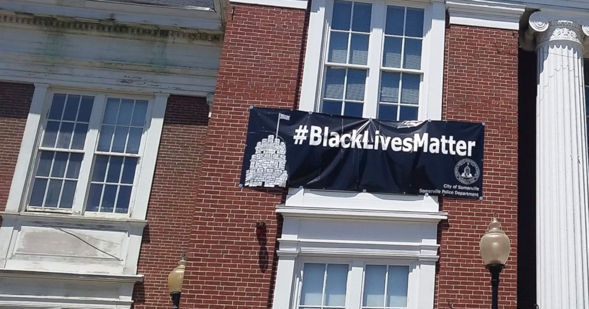 Boston Area Police Furious with Mayor Over Black Lives Matter Banner Hanging at City Hall