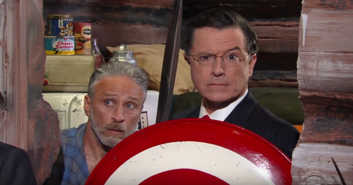 Hilarious: Colbert Visits Jon Stewart’s Cabin In The Woods To Bring Him Back To Politics