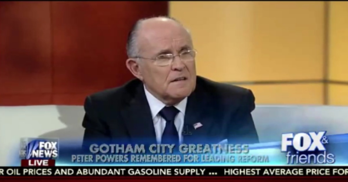 Rudy Giuliani Says He Saved More Lives Than BLM