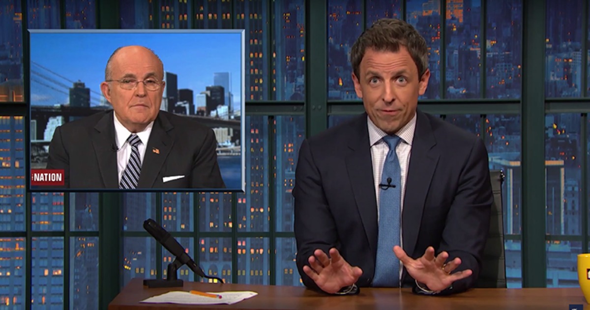 Seth Meyers To Racist Giuliani: “Shut the F*ck Up”