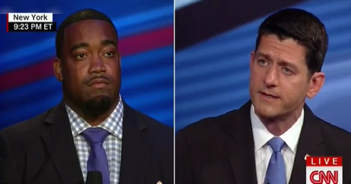 Man Who Was Falsely Accused Of Dallas Shooting Confronts Paul Ryan At CNN Town Hall