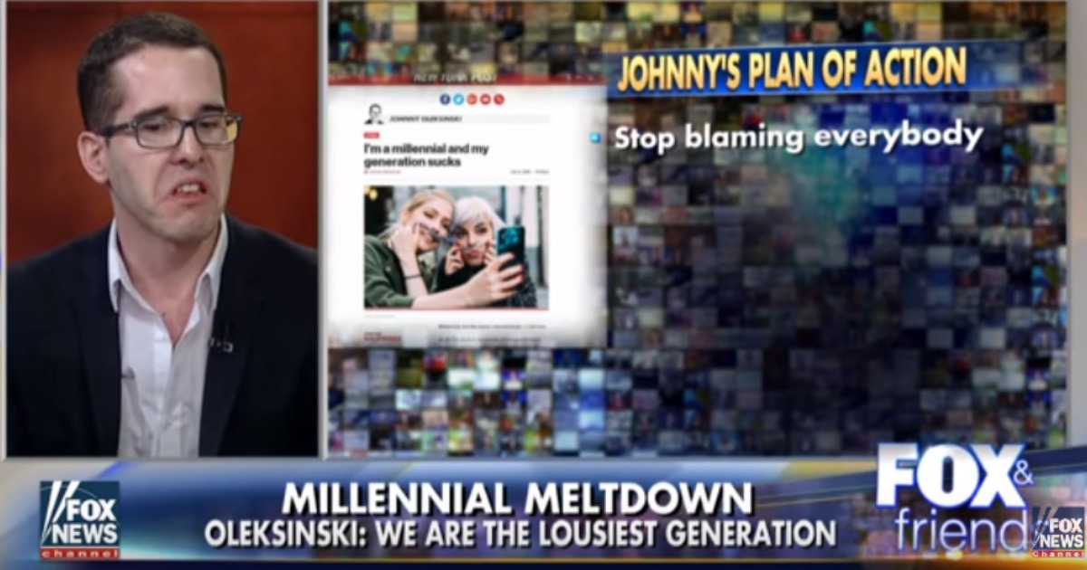 Token Young Person Talks Sh*t About Millennials To Make Old Fox Geezers Feel Okay