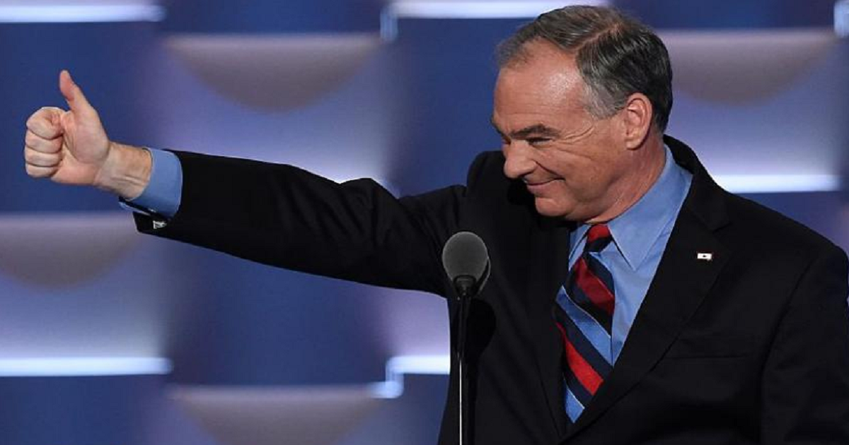 Tim Kaine Wore a Pin to Honor Marine Son – GOP Called it “Shameful”