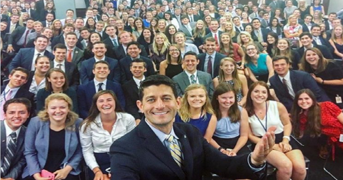 Can You Spot What’s Wrong With This Capitol Hill Selfie From Speaker Paul Ryan?