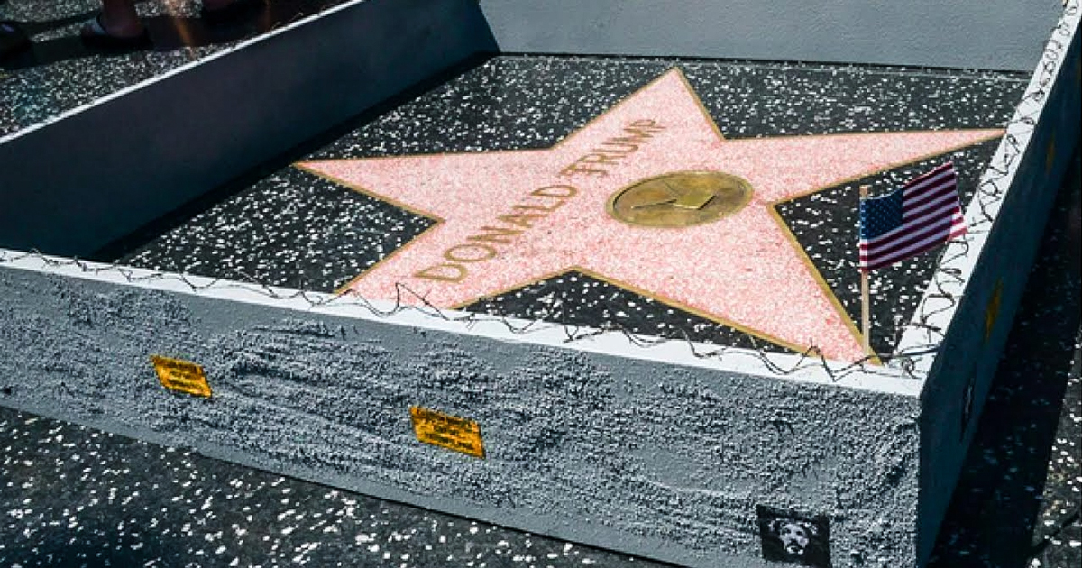 Man Builds Tiny Wall Around Trump’s Hollywood Star – The Young Turks