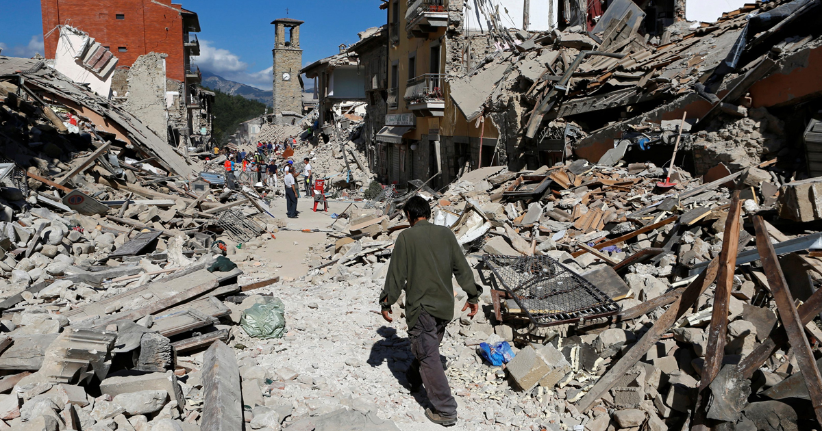 6.2 Earthquage in Amatrice, Italy – Benjamin Dixon Show