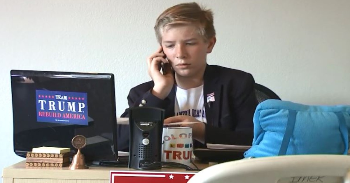 Well THAT Explains Things: 12-Year-Old Running Trump Colorado Campaign Office