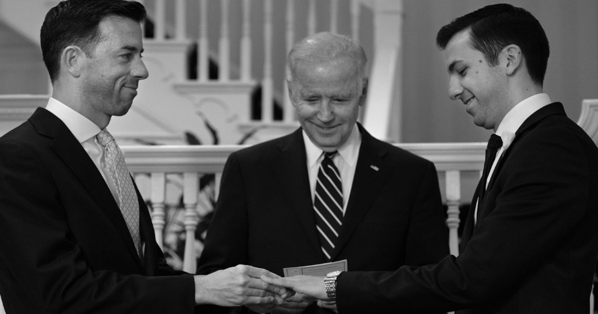 Enjoying His Last Few Months, Joe Biden Marries Two Gay White House Officials