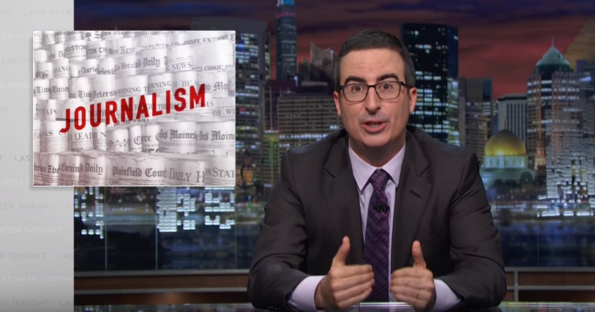 John Oliver Examines the Dying Industry of Print Journalism – What Do We Lose When We Give Up Print?