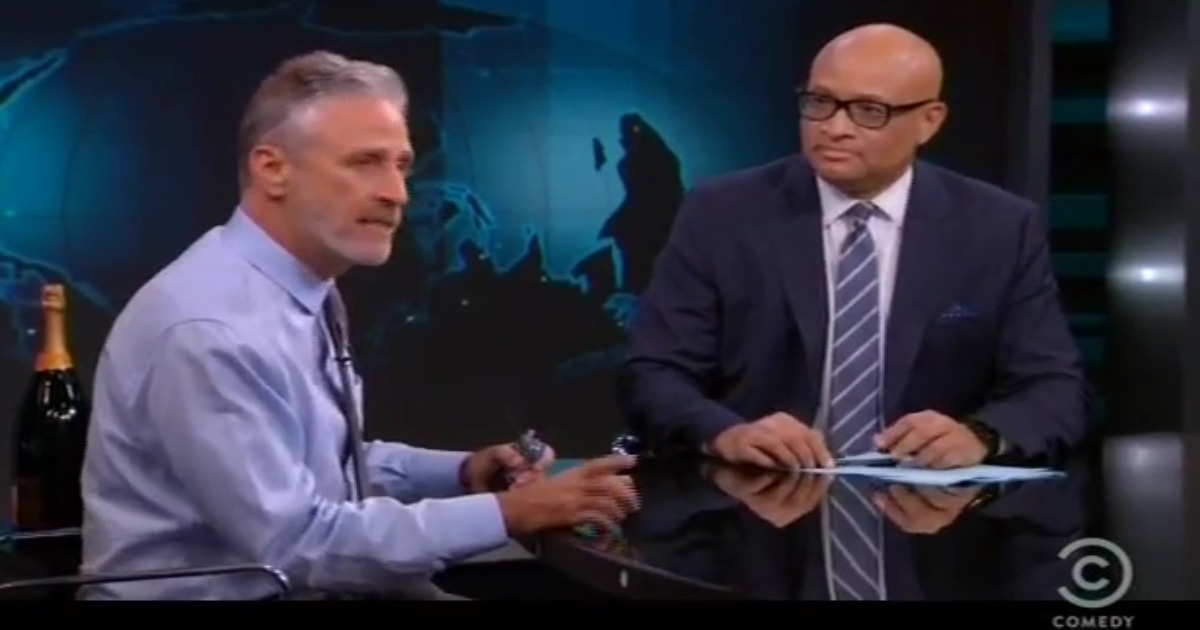 The Nightly Show is Canceled And Jon Stewart Stops By To Offer Words of Encouragement