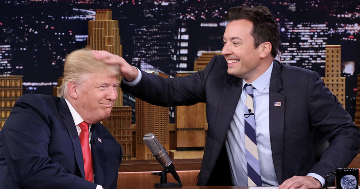 Jimmy Fallon Messes With Donald Trump’s Hair, Promotes Notion That Trump Is a Normal Human – The Majority Report