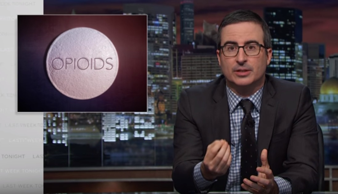 John Oliver Examines “Chemical Cousin” of Heroin: Prescription Painkillers