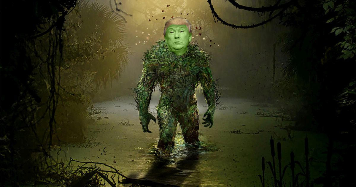 Donald Trump Won’t “Drain the Swamp” – He’s Too Cozy in the Slime