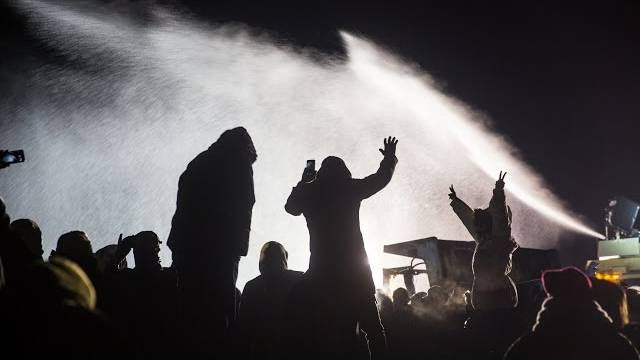 EXCLUSIVE: Proof Oil Police Lying About Using Water Cannons