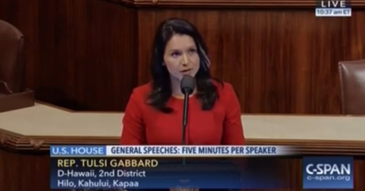 Tulsi Gabbard Takes to House Floor to Ask Obama to Halt Dakota Access Pipeline