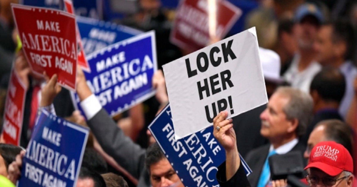 Trump Admits “Lock Her Up” Was Just a Campaign Ploy