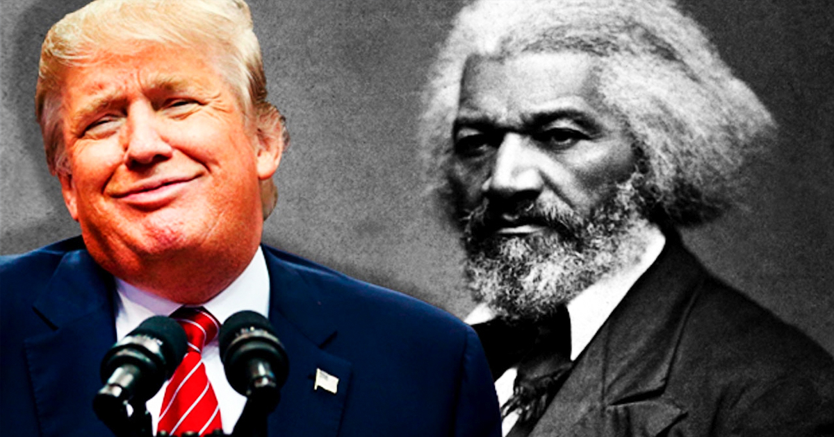 Trump On Black History: Frederick Douglass Being Noticed More & More, CNN Is ‘Fake News’ & SO UNFAIR  – Majority Report