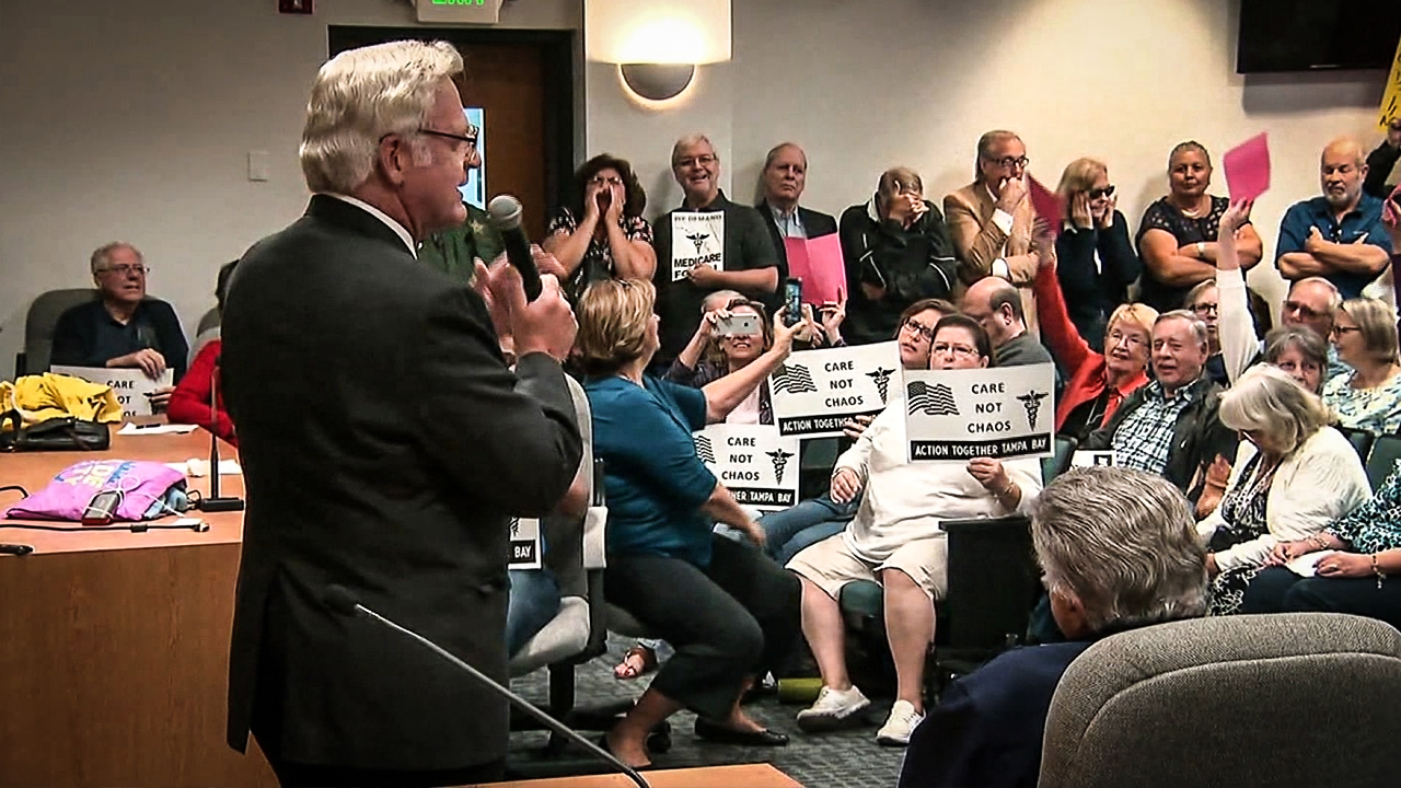 Republican Has Meltdown At Town Hall After Making Bogus Obamacare Death Panel Claim