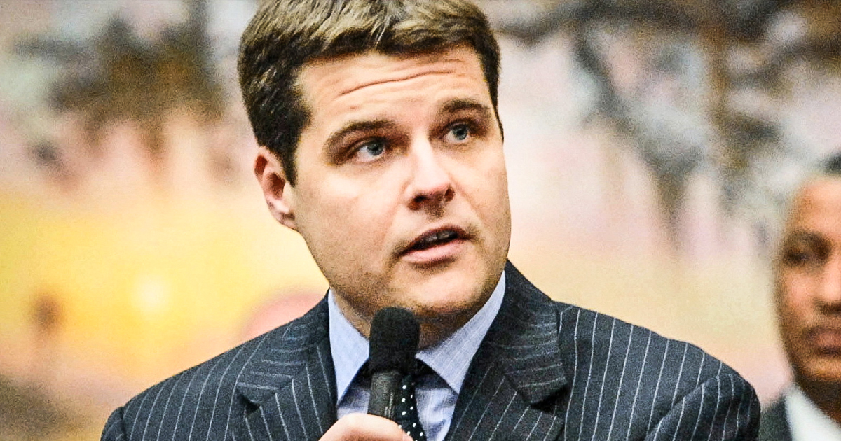 Republican Punk Matt Gaetz Will Stop At Nothing to Abolish EPA