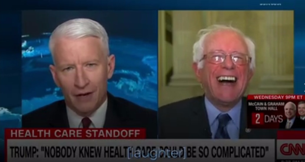 Bernie On Trump’s “Nobody Knew” Healthcare Comment: “Some of Us Had An Idea!”