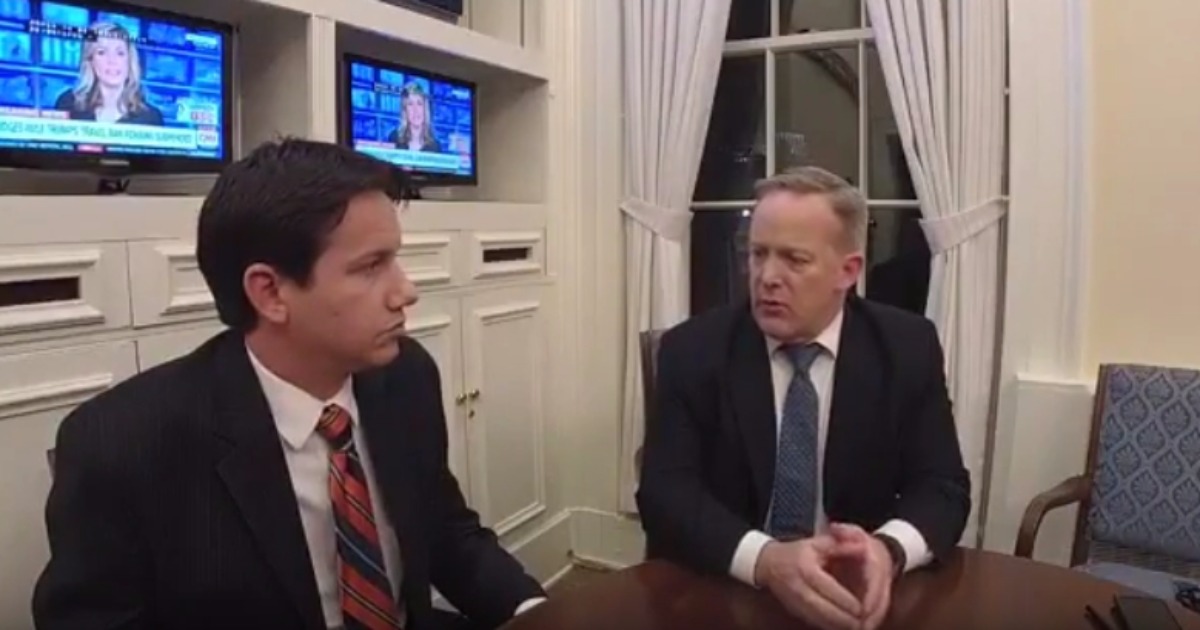 Sean Spicer Had A Really Strange Live Interview With Hack ‘News’ Site Brietbart