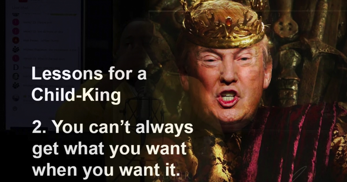 Trump Is A Child-King – Benjamin Dixon Show