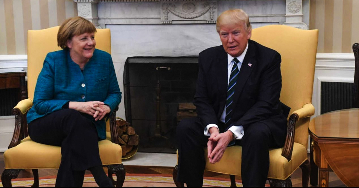 Yet Another Embarrassment, Trump Refuses To Shake Angela Merkel’s Hand – David Pakman Show