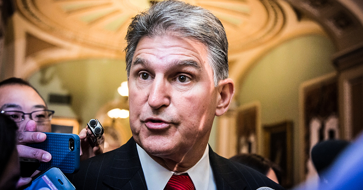 Corporate Democrat Joe Manchin Says “Hardcore Left” Is “Disconnected” From The People