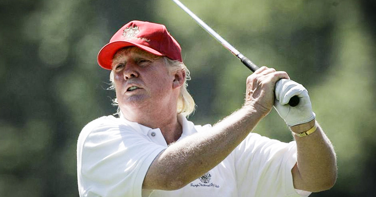 Trump Says America Must “Get Down To Business,” Then He Goes Golfing For 23rd Time