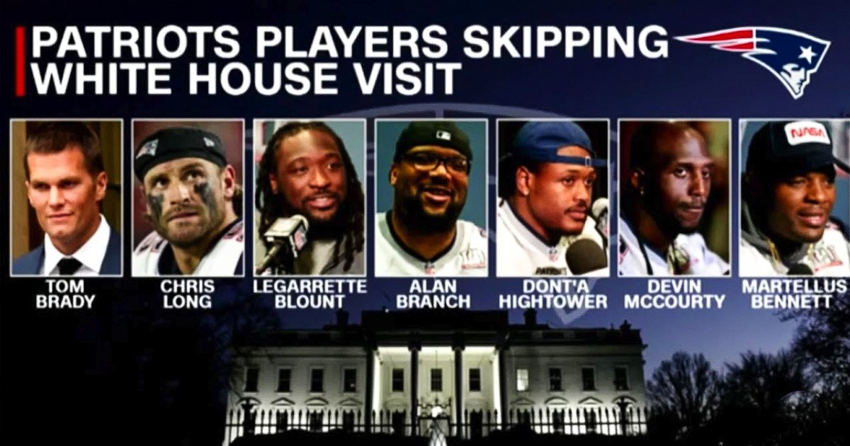 Seven Patriot Players Boycott Trump White House Visit — The First Group Protest Of Its Kind In History – Majority Report