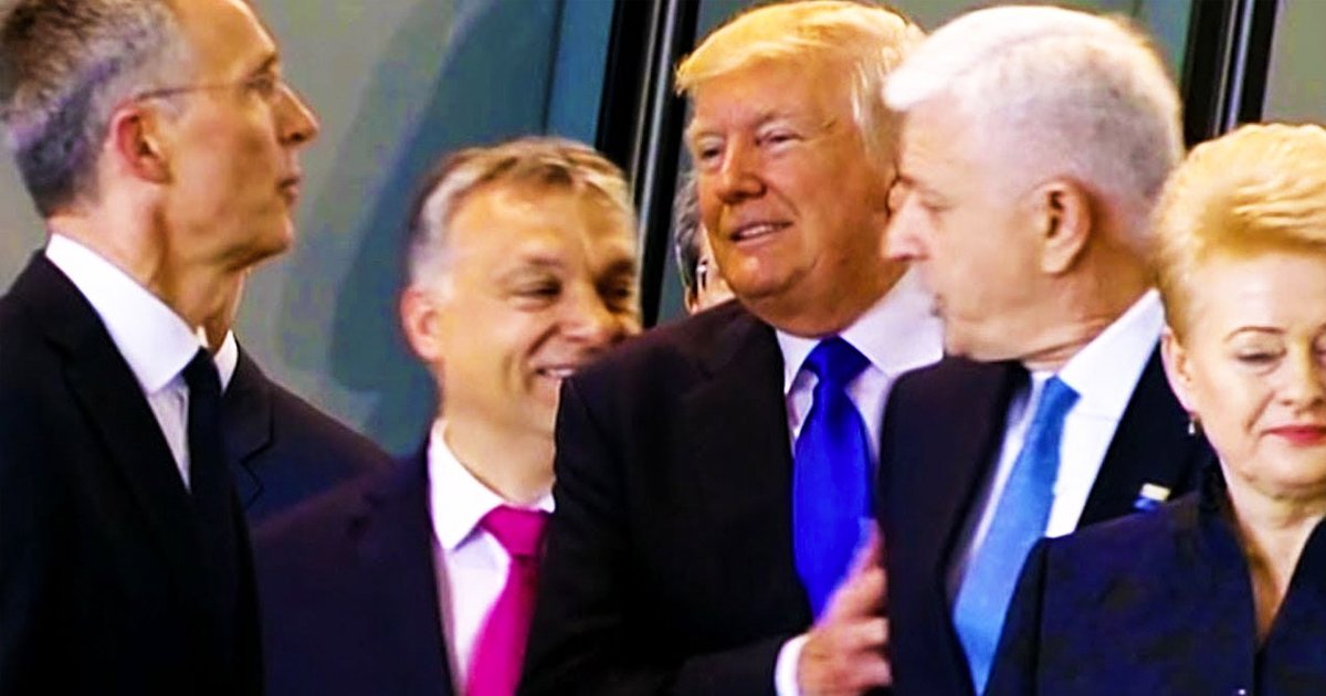 Trump ACTUALLY SHOVES Montenegro Prime Minister At NATO – Majority Report