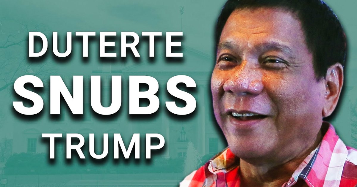 Trump Cucked: Filipino President Declines Invitation To White House – David Pakman Show