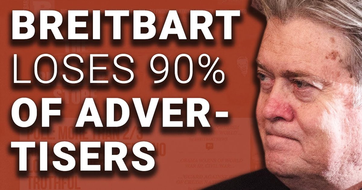 Breitbart Loses 90 Percent Of Its Advertisers – David Pakman Show