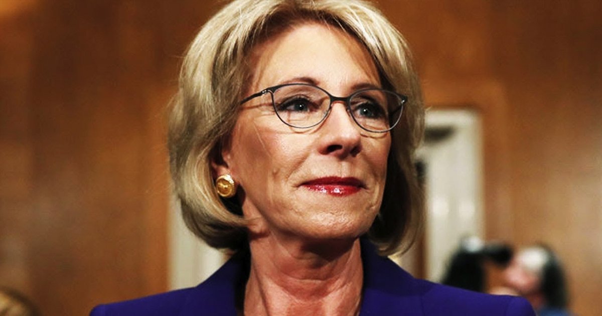 Betsy DeVos’s Department of Education Now Being Sued By 18 States