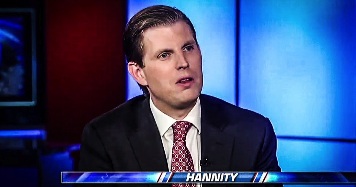 Eric Trump Says That Democrats “Aren’t Even People”