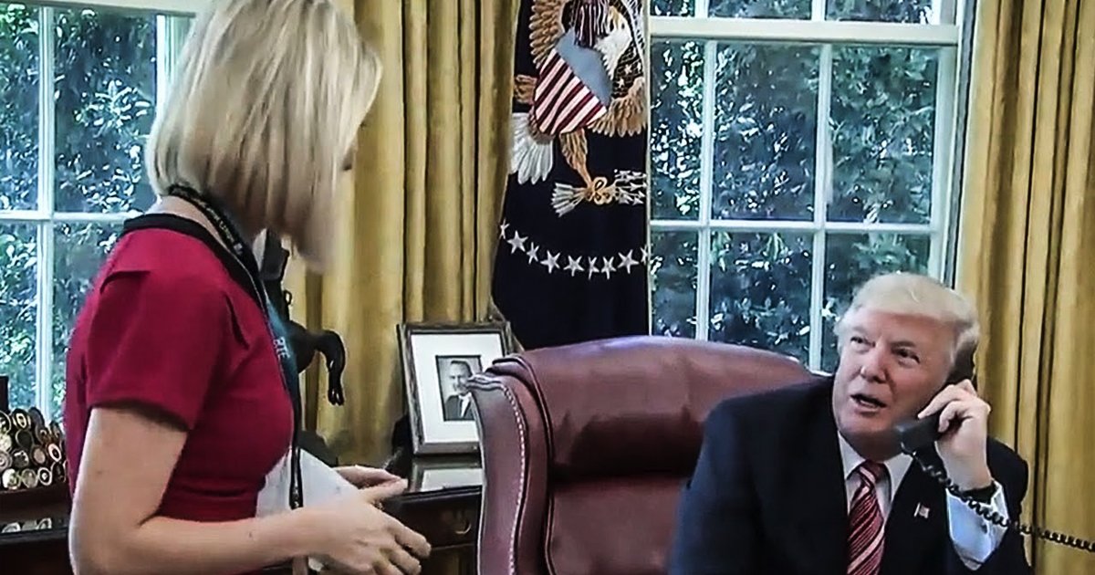 Trump Objectifies Female Reporter In Oval Office – This Is Not Normal!